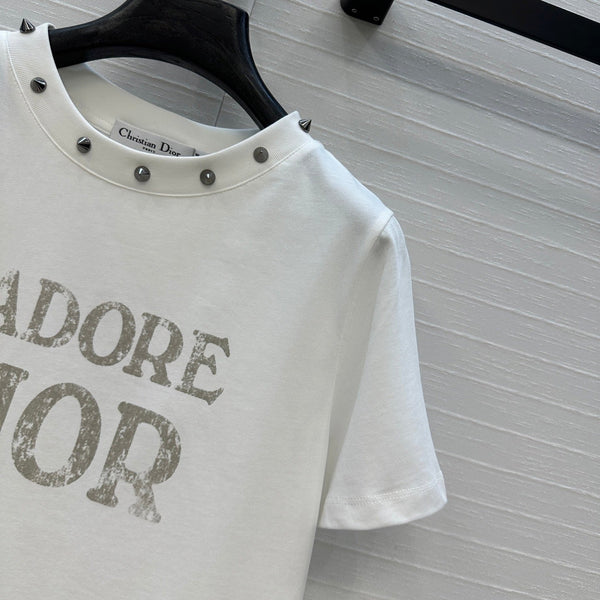 CD 25 J'Adore Dior T-shirt White Cotton