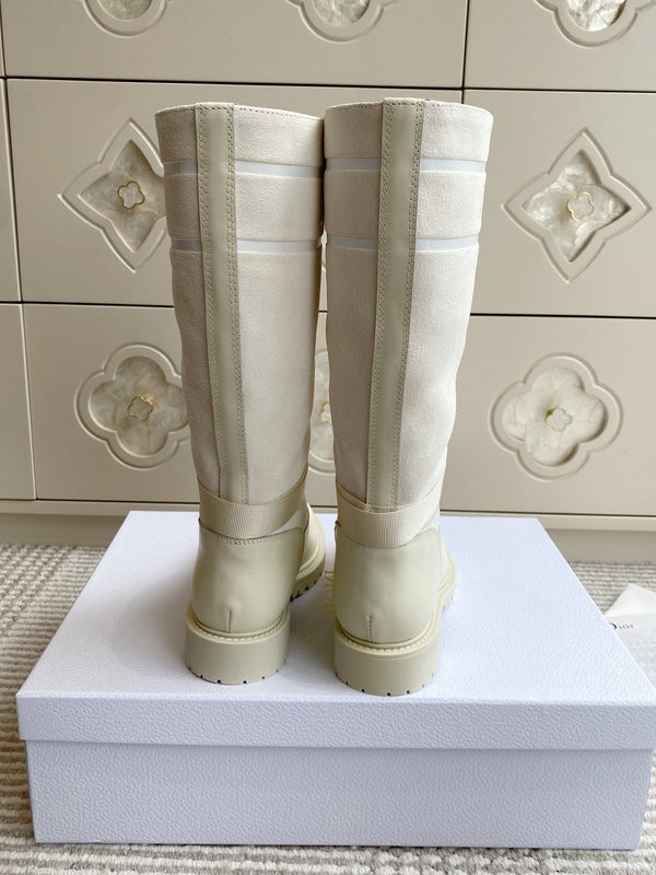 Dior 2025 Boot Off-white Suede Cowhide 501184