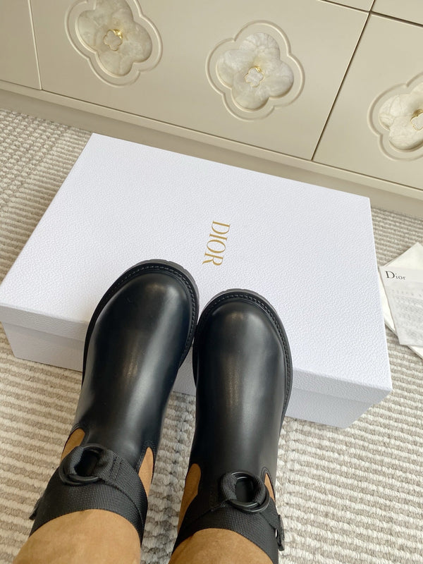 Dior 2025 Boot Black mix Brown Suede Cowhide 501185