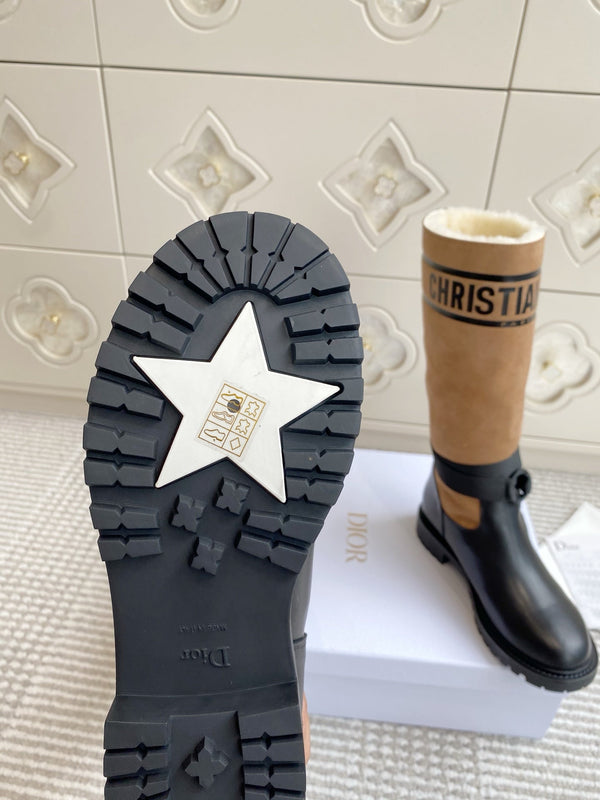 Dior 2025 Boot Black mix Brown Suede Cowhide 501185