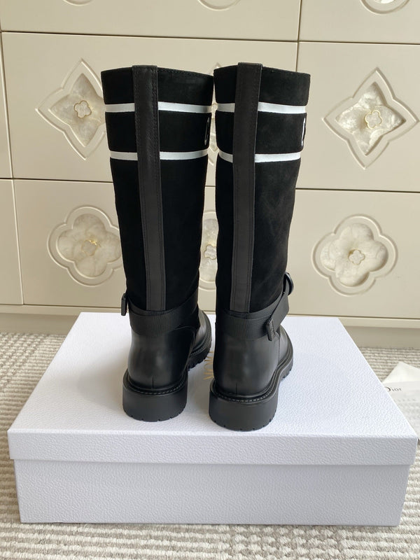 Dior 2025 Boot Black mix White Suede Cowhide 501186