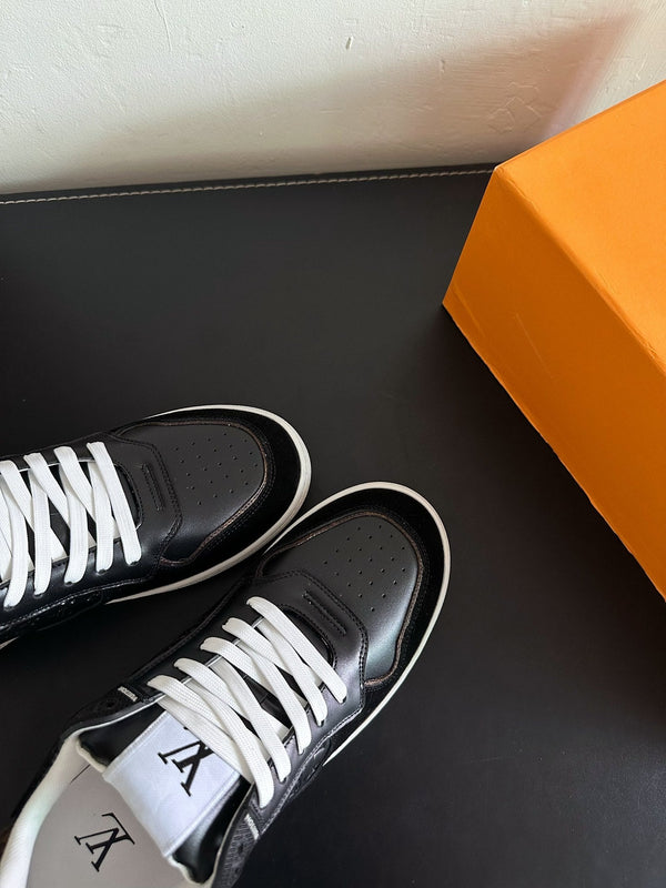 LV Stadium Sneaker Black Monogram Cowhide