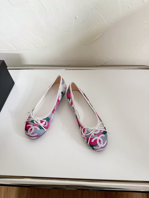 Ballet Flats Pink Cloth