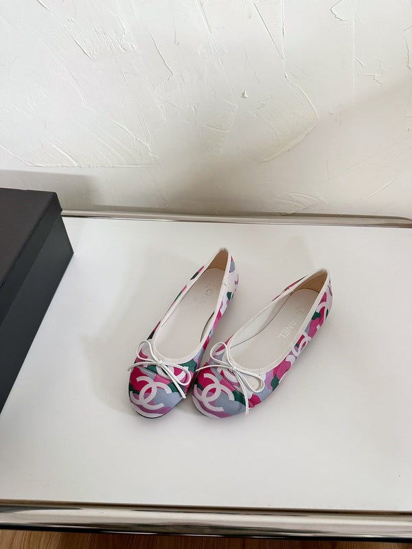 Ballet Flats Pink Cloth