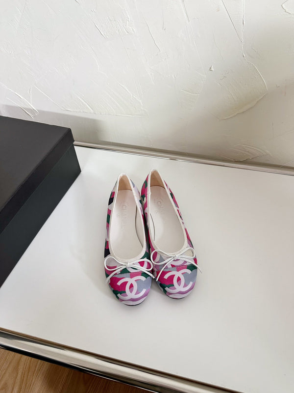 Ballet Flats Pink Cloth