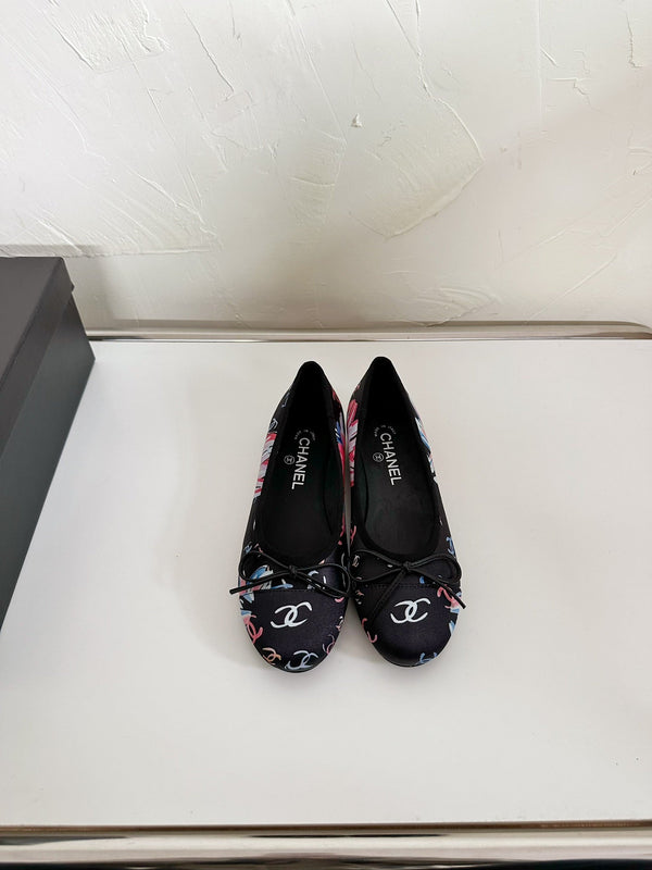 Ballet Flats Black Cloth