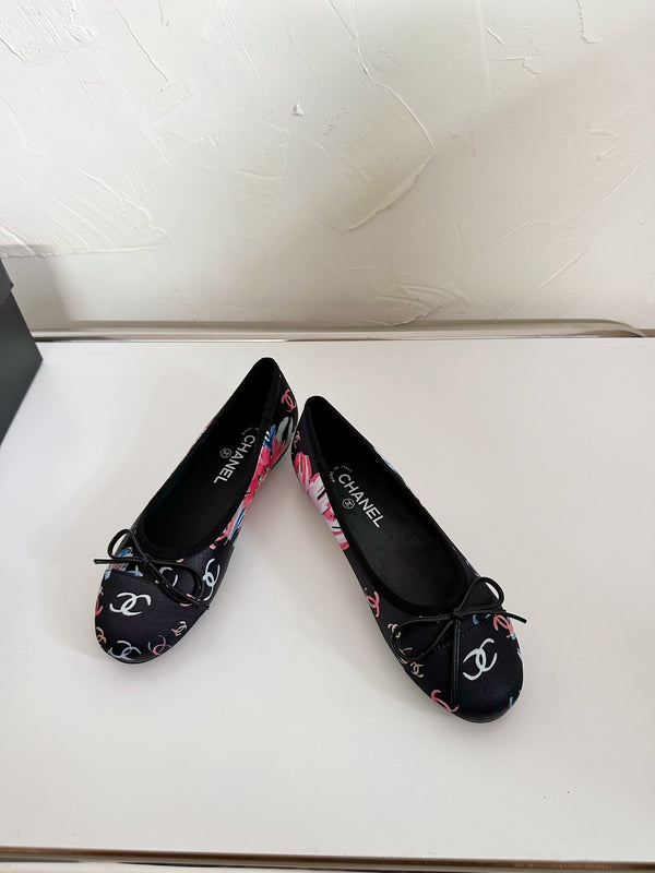 Ballet Flats Black Cloth