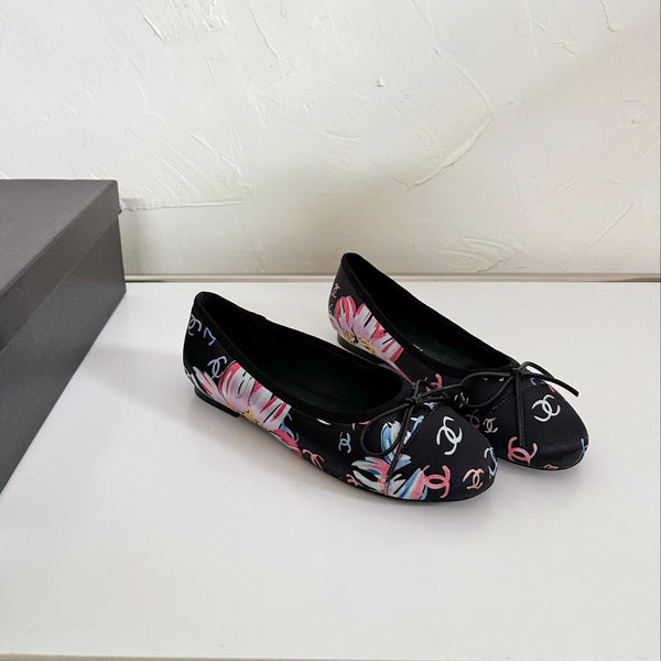 Ballet Flats Black Cloth