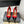 ALAIA HIGH PUMPS 10CM IN CHERRY RED SUEDE MIX BLACK CALFSKIN