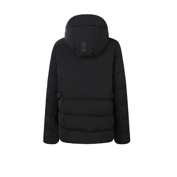 C. Goose Down Jacket With Hood Black Polyester 0001