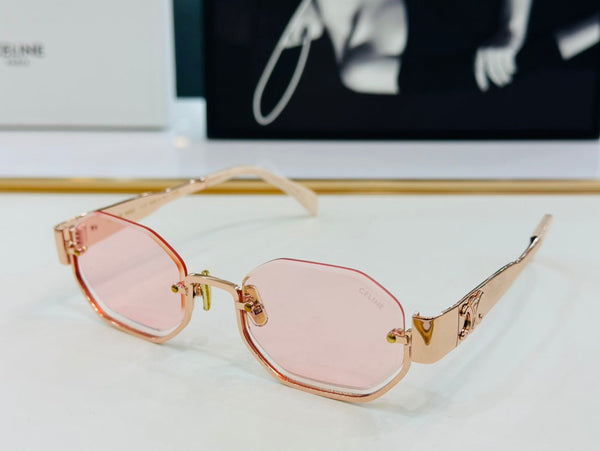 TRIOMPHE SEMI-RIMLESS SUNGLASS CL42118 IN METAL