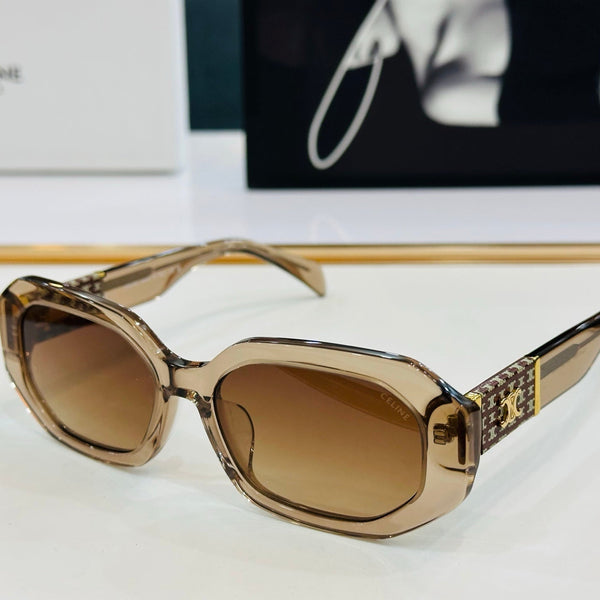 TRIOMPHE OVAL SUNGLASS CL40169 IN ACETATE