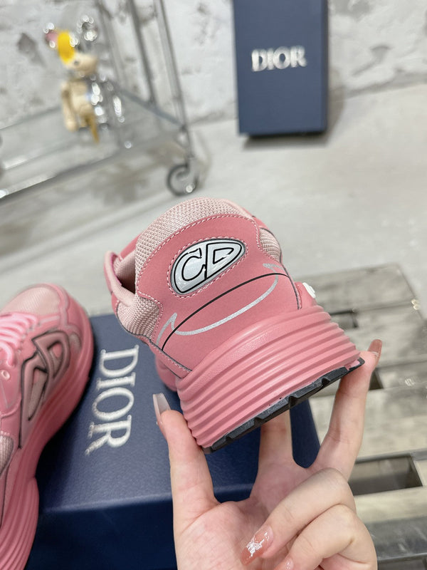 CD B30 Sneaker 35mm In Rose Pink Mesh Fabric 100648