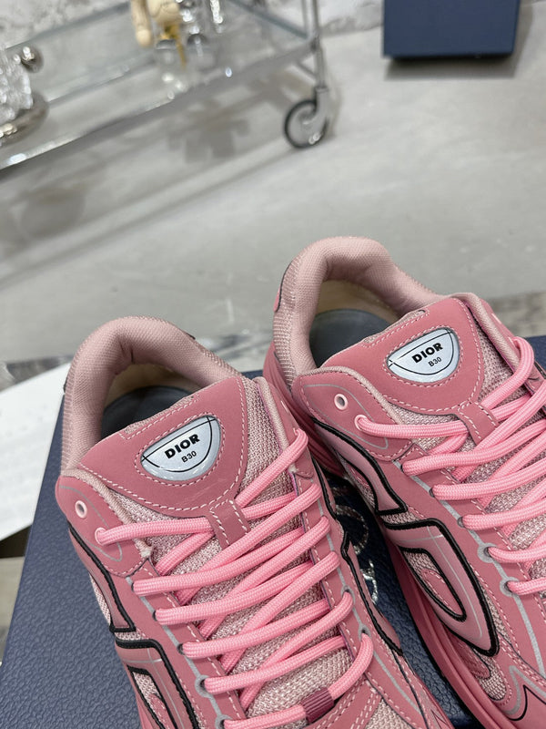 CD B30 Sneaker 35mm In Rose Pink Mesh Fabric 100648