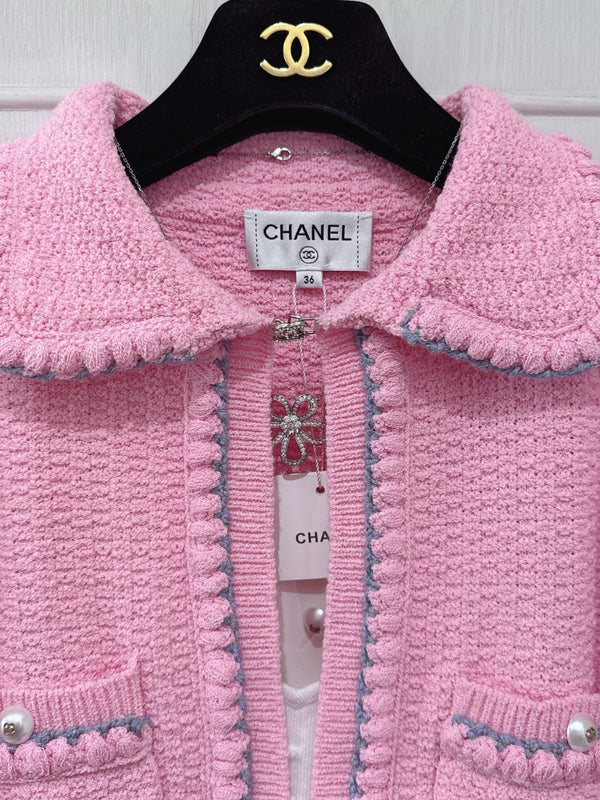 CC 25 Pink Cardigan Jacket Cotton Silk 226820