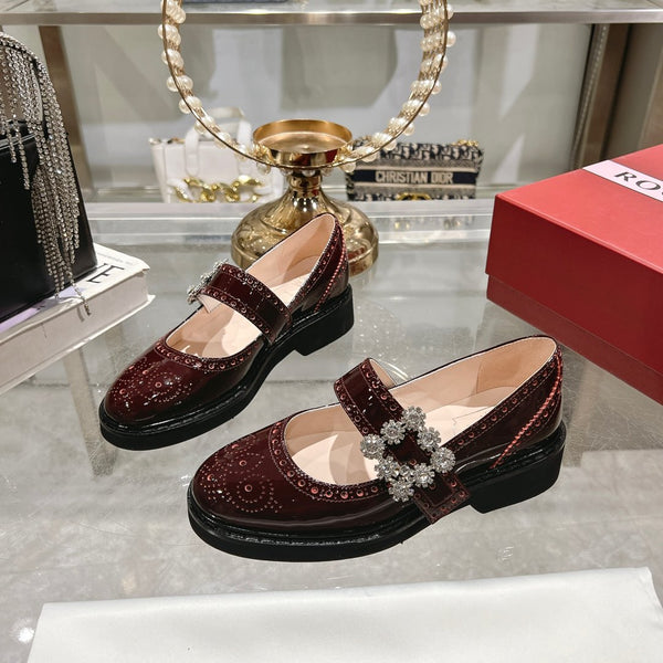 Viv 25 Mary Jane Brown Calf Patent Leather 235398