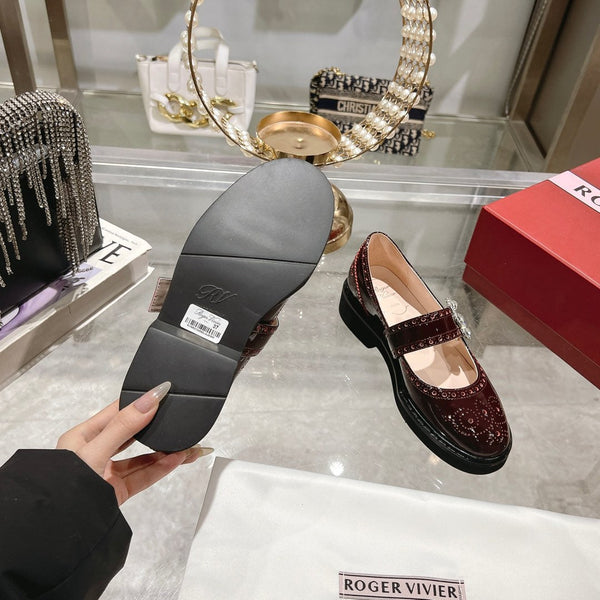 Viv 25 Mary Jane Brown Calf Patent Leather 235398