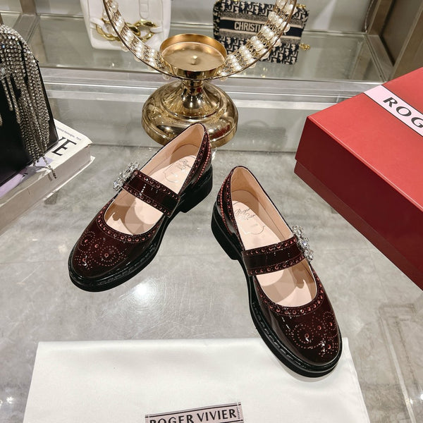 Viv 25 Mary Jane Brown Calf Patent Leather 235398