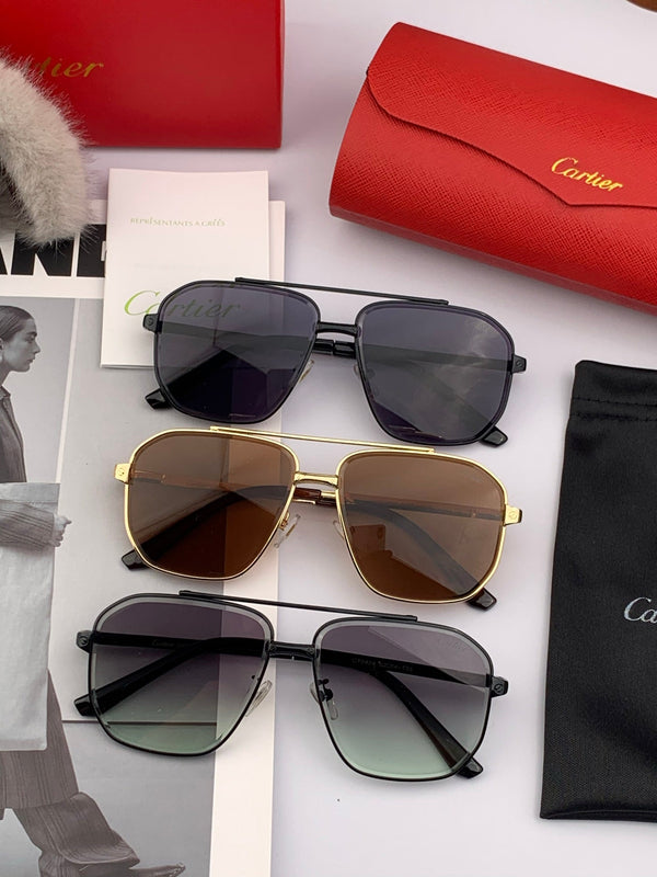 SANTOS NAVIGATOR FRAME SUNGLASSES 554561 IN METAL