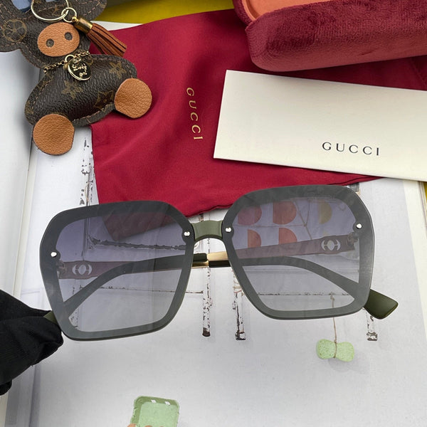 BORDERED SQUARE FRAME SUNGLASSES G0607 IN ACETATE