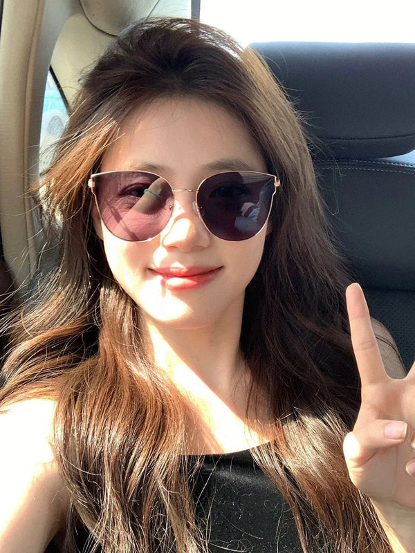 BUTTERFLY FRAME SUNGLASSES G3635 IN METAL