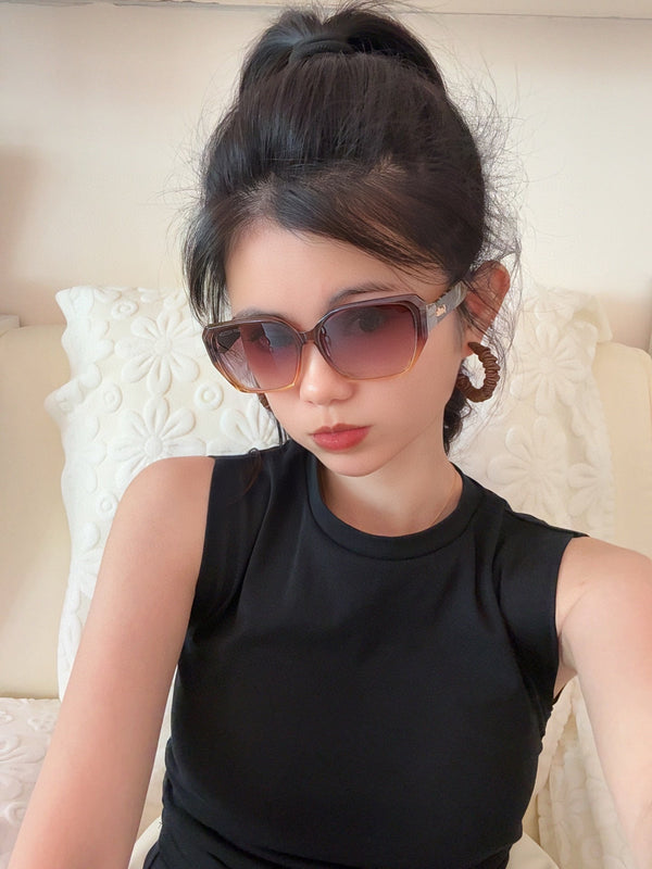 SQUARE SUNGLASSES L7132 IN ACETATE