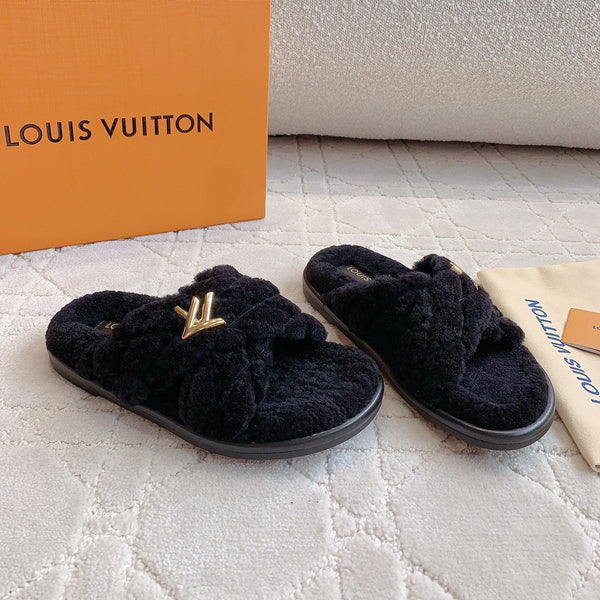 LV Bliss Comfort Mule Black Wool
