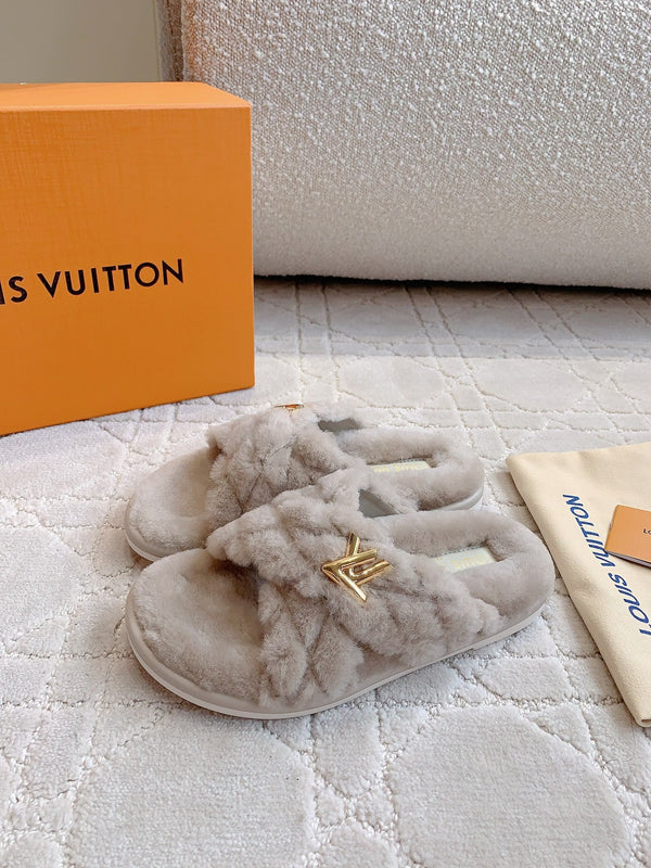 LV Bliss Comfort Mule Gray Wool