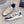 CD B57 Mid-Top Sneaker White Grey Mix Dark Blue Calfskin And Oblique Jacquard