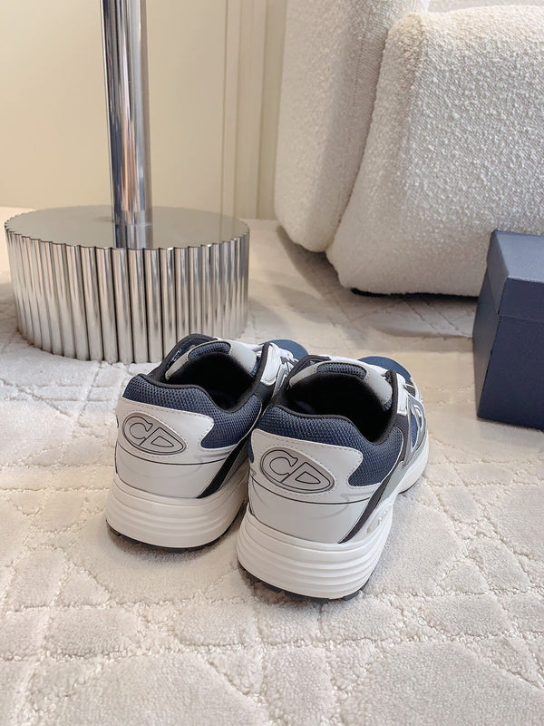 CD B30 Sneaker Charcoal Gray Polyester Mesh Fabric And Calfskin