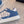 CD B27 Low-Top Sneaker White Blue Print Calfskin And Denim Fabric