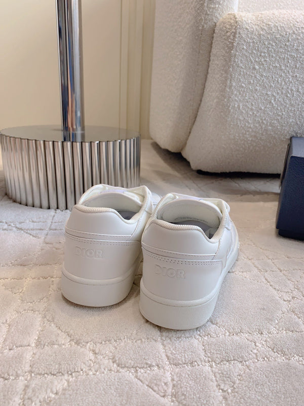 CD B27 Low-Top Sneaker White Print Calfskin