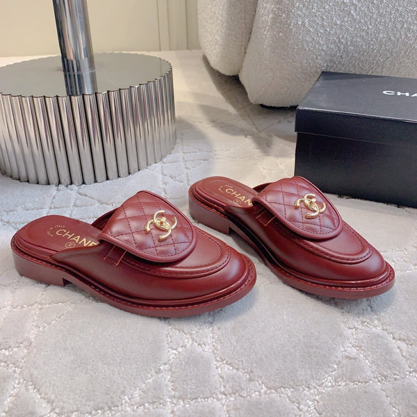 CC Mule In Brown Red Cowhide 145659