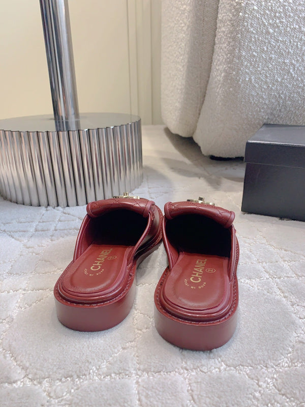 CC Mule In Brown Red Cowhide 145659