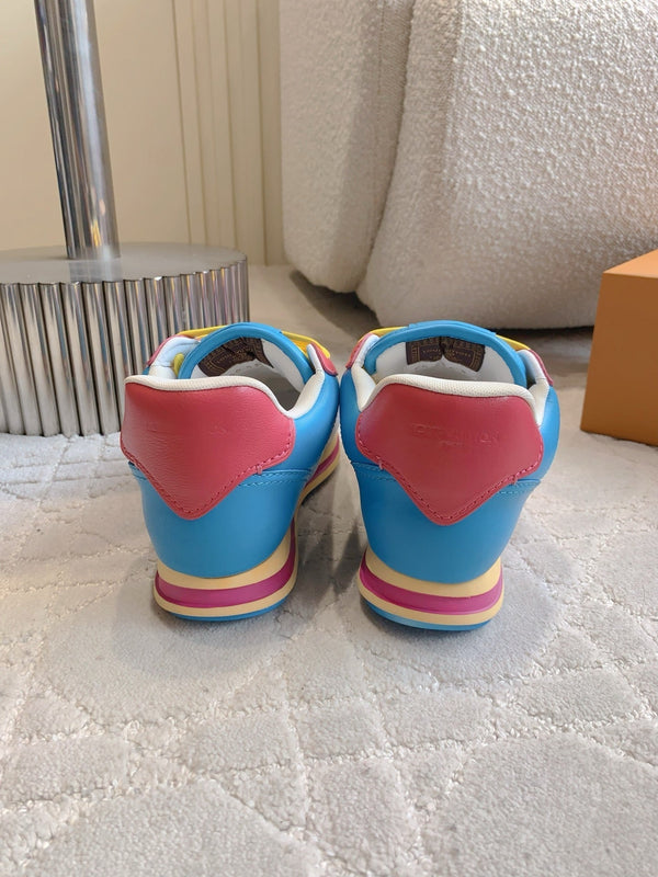 LV BUTTERSOFT Sneaker Dark Blue Monogram-Printed Lambskin 516886