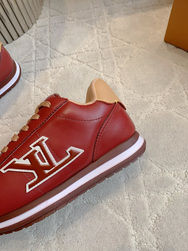 LV BUTTERSOFT Sneaker Red Monogram-Printed Lambskin 516884