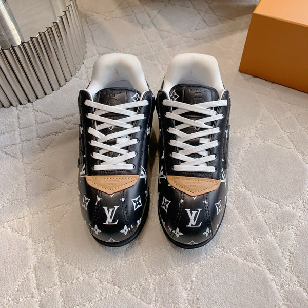 LV BUTTERSOFT Sneaker Black Monogram-Printed Lambskin 516880