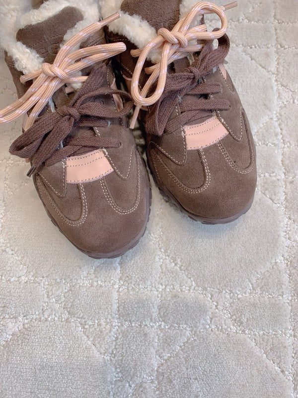 UGG Sneaker  Pink Suede and Fleece 516900