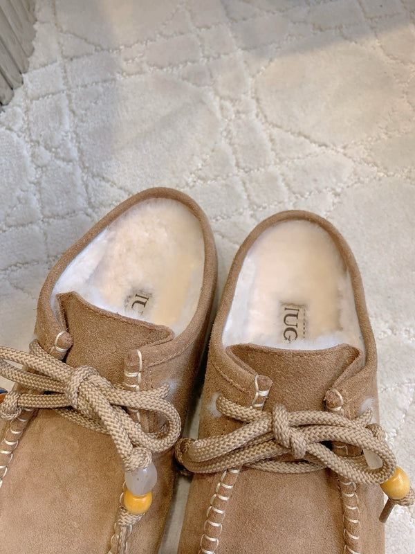 UGG Yupoo Loafers  Caramel  Wool Suede 516908