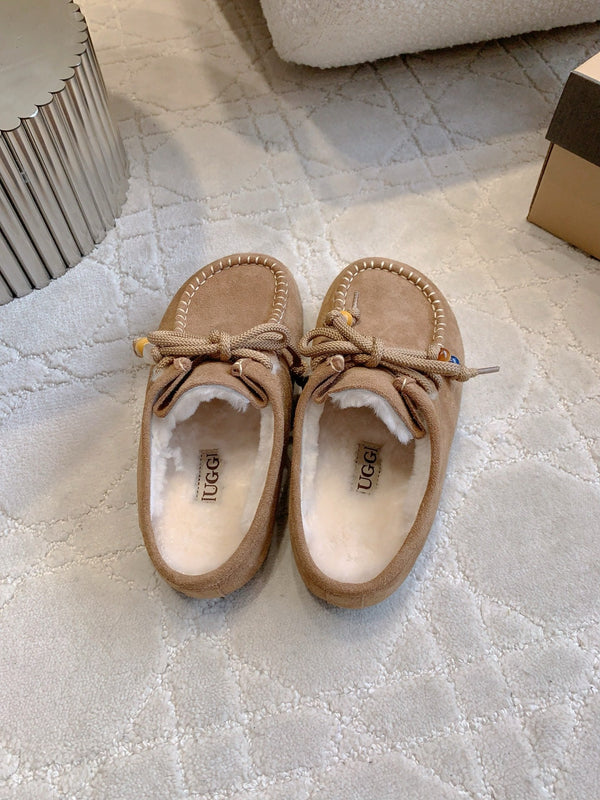 UGG Yupoo Loafers  Caramel  Wool Suede 516908