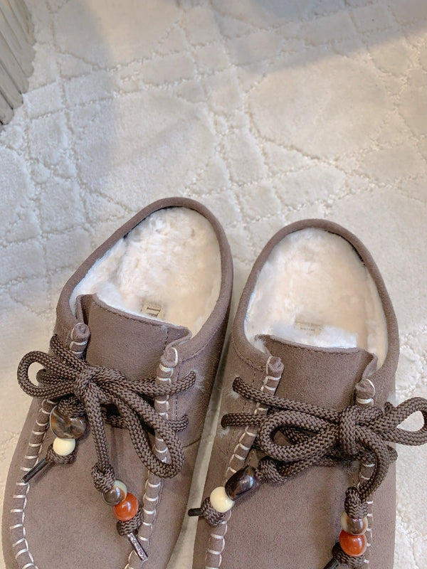 UGG Yupoo Loafers   Burgundy  Wool Suede 516907