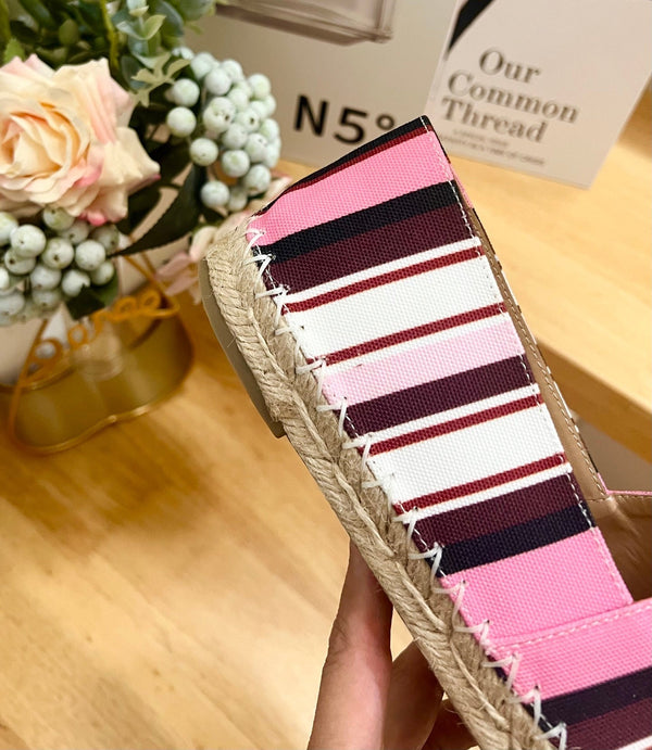 Valentino Vlogo Flat Espadrilles Multicolor Canvas 240577