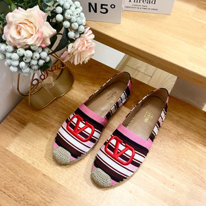 Valentino Vlogo Flat Espadrilles Multicolor Canvas 240577