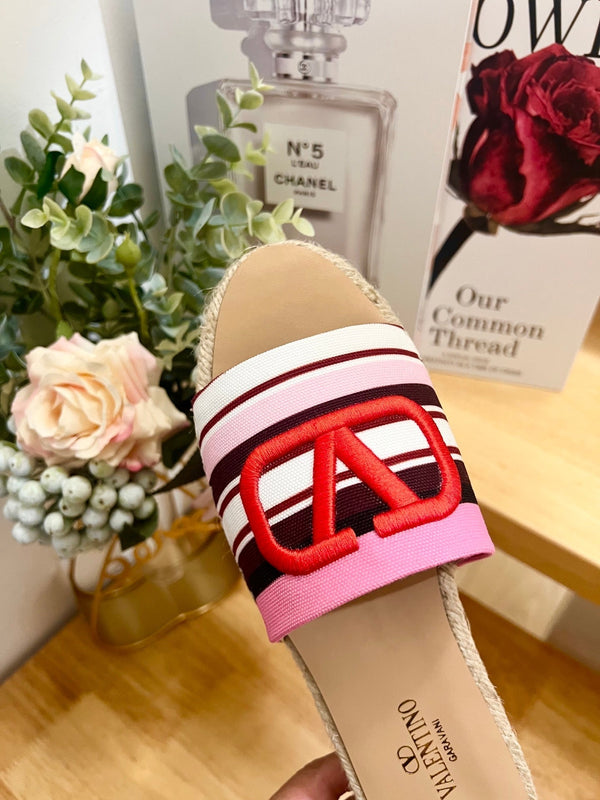 Valentino Sandales VLogo Multicolor Canvas 240578