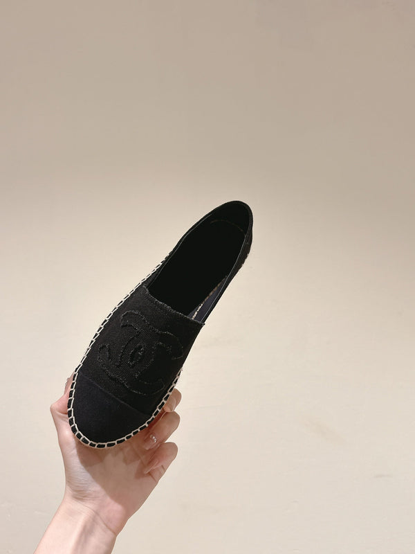espadrillas in tela nera
