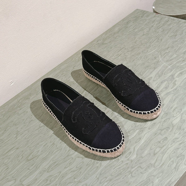 espadrillas in tela nera