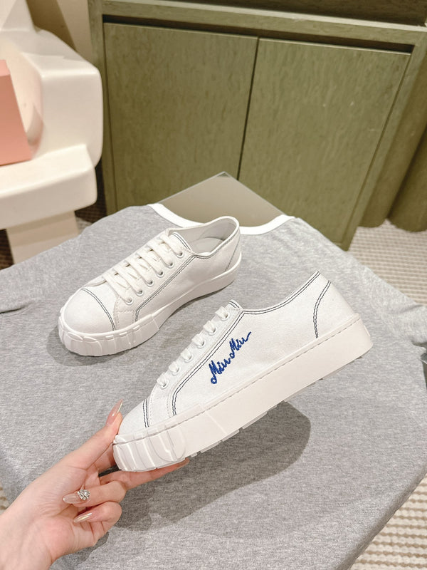 Miu Sneakers Tela Bianca 445550