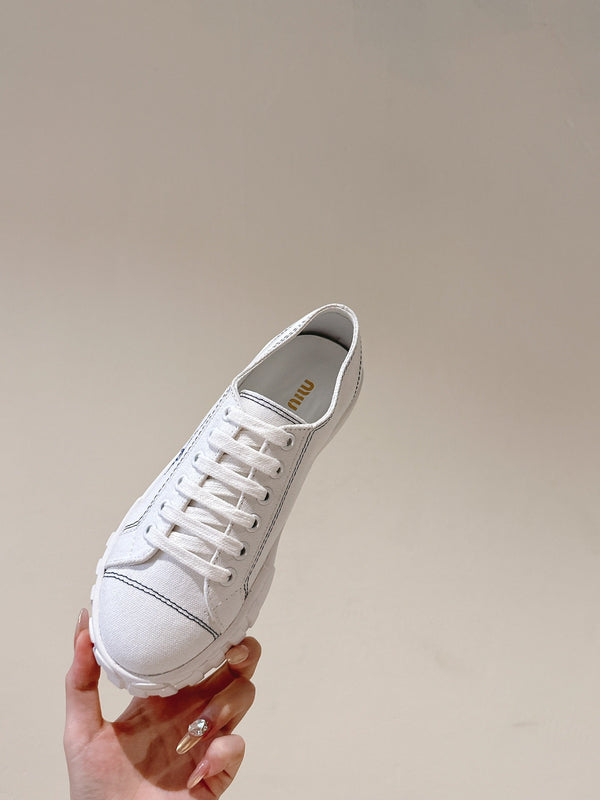 Miu Sneakers Tela Bianca 445550