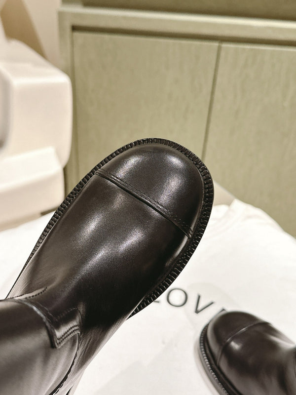 STIVALI CORTI CC IN PELLE DI VITELLO MARRONE