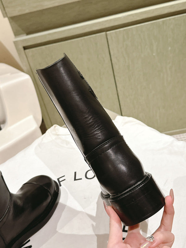 STIVALI CORTI CC IN PELLE DI VITELLO MARRONE